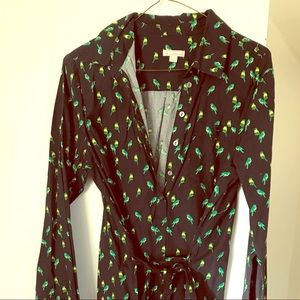 Like new, Navy Blue and Green adorable bird dress!